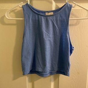 Baby blue crop top